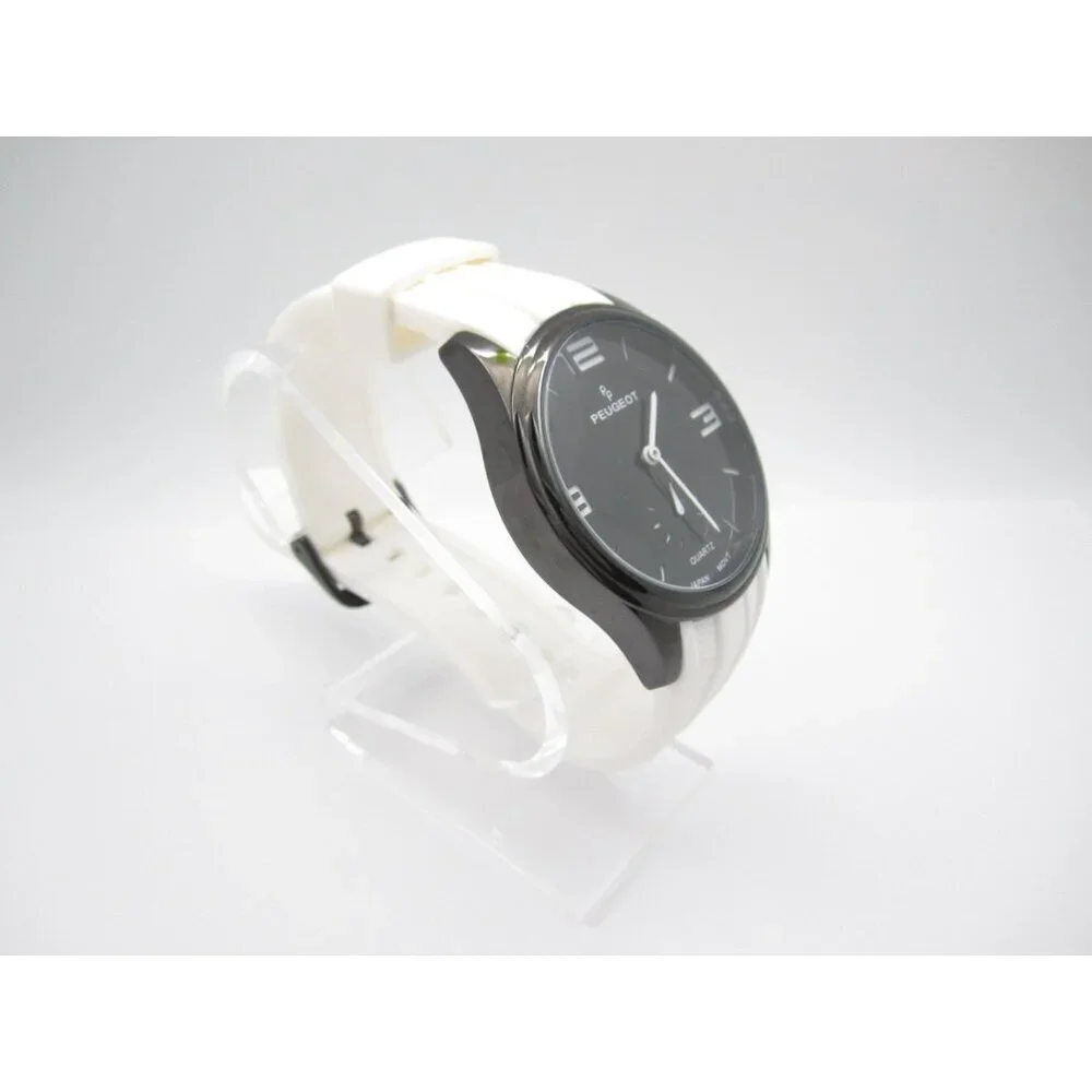 Men Peugeot Quartz 3ATM WR Analog 42mm Round Watch (I14) 